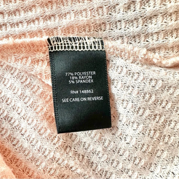 Torrid Pink Brushed Waffle Knit Henley Babydoll Tunic Shirt Plus Size 0 0X 12 - Picture 9 of 12